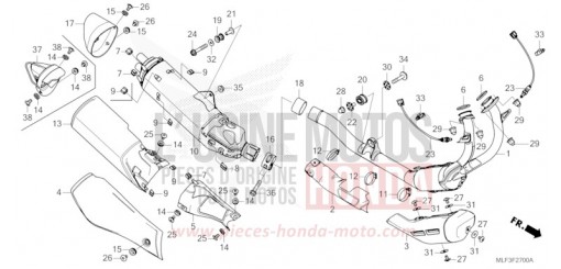 EXHAUST MUFFLER NT1100AR de 2024